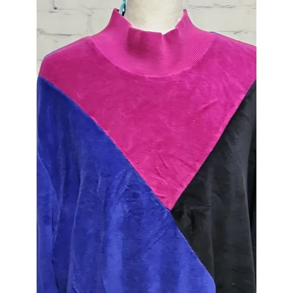 Alfred Dunner velour sweatshirt - Picture 5 of 9